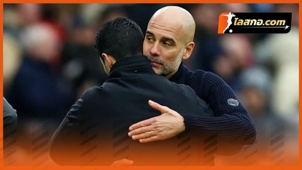 Pep Guardiola sees the team as currently only third favorites in the Premier League title race, behind both Liverpool and Arsenal.